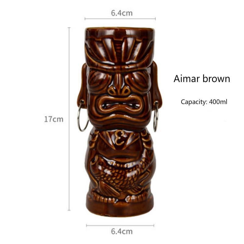 400ml Creative Ceramic Tiki Cup Hawaii Cocktail Glass Cool Drinks Pirate Soldier AimarMaui Idol Wine Glass Carving Culture Cup 400ml
400ml Creative Ceramic Tiki Cup Hawaii Cocktail Glass Cool Drinks Pirate Soldier AimarMaui Idol Wine Glass Carving Culture Cup 400ml
