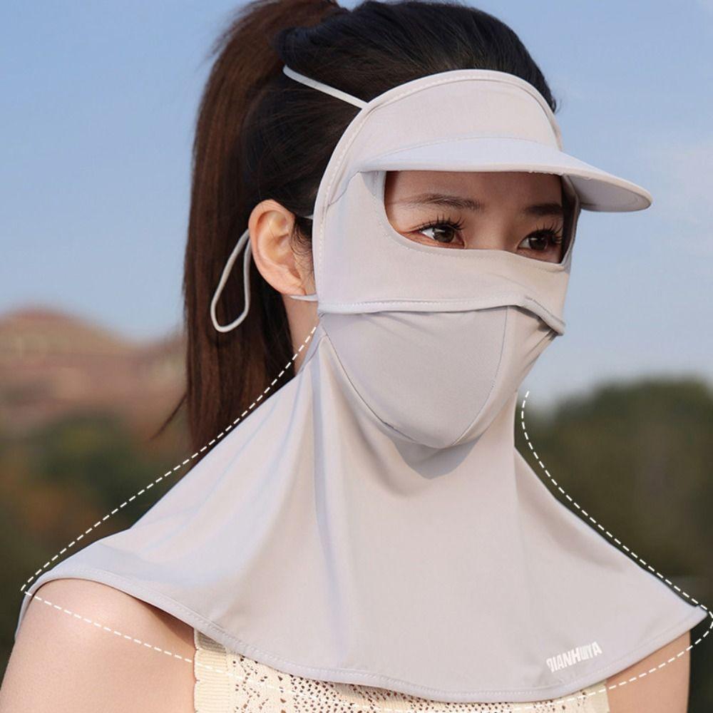 UV Protection Ice Silk Mask Solid Color UV Protection Veil Thin Sunscreen Face Cover Unisex Style3-Black
UV Protection Ice Silk Mask Solid Color UV Protection Veil Thin Sunscreen Face Cover Unisex Style3-Black