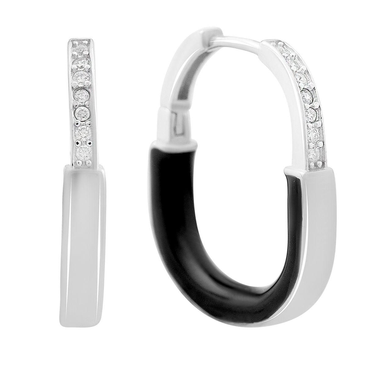 Silver earrings with enamel, cubic zirkonia (60002398)
Silver earrings with enamel, cubic zirkonia (60002398)