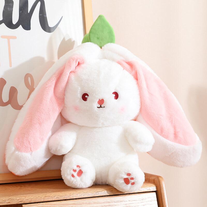 Anime Bunny Stuffed AnimalReversible Carrot Strawberry Rabbit Plush Doll Featuring Zipper Adorable Gentle Rabbit Playthings Pillow Decoration 20cm
Anime Bunny Stuffed AnimalReversible Carrot Strawberry Rabbit Plush Doll Featuring Zipper Adorable Gentle Rabbit Playthings Pillow Decoration 20cm