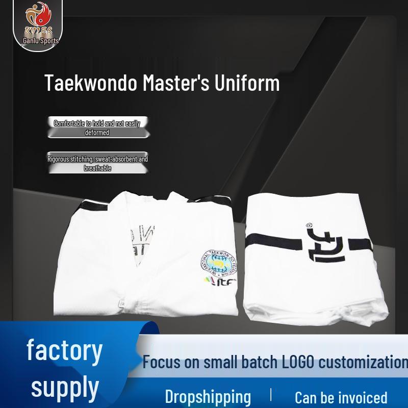 ITF Taekwondo Master, Poomsae, Karate, Judo, and Wushu Competition and Training Uniform XL 170
ITF Taekwondo Master, Poomsae, Karate, Judo, and Wushu Competition and Training Uniform XL 170