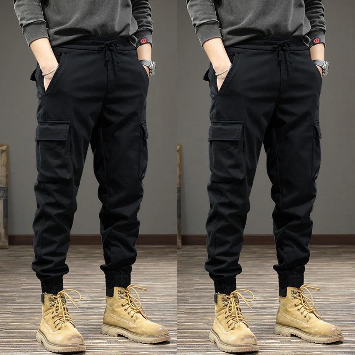 Men Pants Waterproof Cargo Pants Men Outdoor Multi-pockets Loose Straight Overall Trousers S
Men Pants Waterproof Cargo Pants Men Outdoor Multi-pockets Loose Straight Overall Trousers S