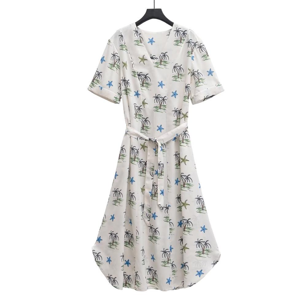 2025 Spring/Summer Women s V-Neck Floral Dress - Short-Sleeved, Waist-Slimming, Elegant Design L белый
2025 Spring/Summer Women s V-Neck Floral Dress - Short-Sleeved, Waist-Slimming, Elegant Design L белый