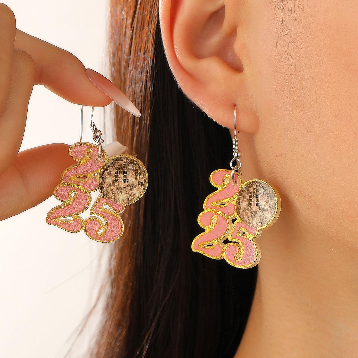 2026 Cross-border Digital Drop Earrings for New Year - HAPPY NEW YEAR Fashion Star Earrings for Women
2026 Cross-border Digital Drop Earrings for New Year - HAPPY NEW YEAR Fashion Star Earrings for Women