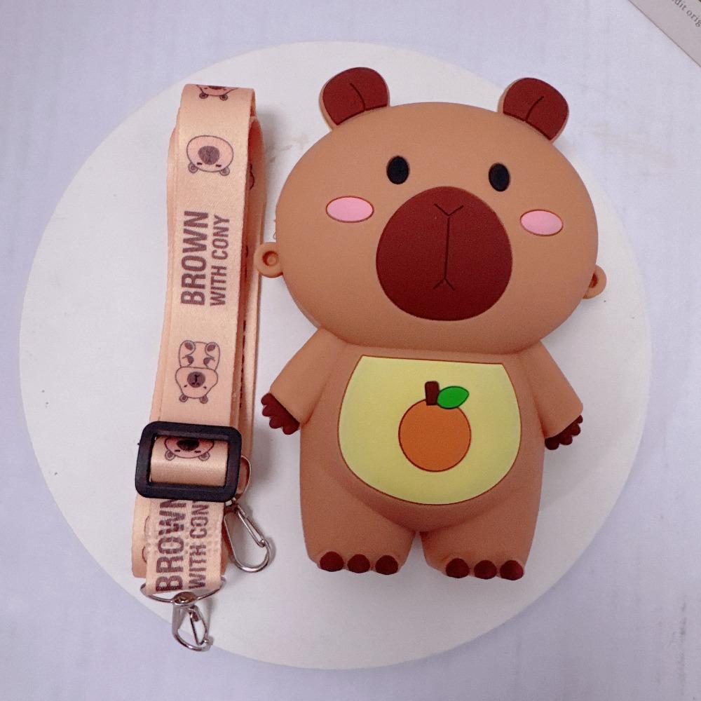 Kawaii Silicone Doll Bag Adjustable Straps Children Small Purse Capybara Shoulder Bag Daily Style 1 
Kawaii Silicone Doll Bag Adjustable Straps Children Small Purse Capybara Shoulder Bag Daily Style 1