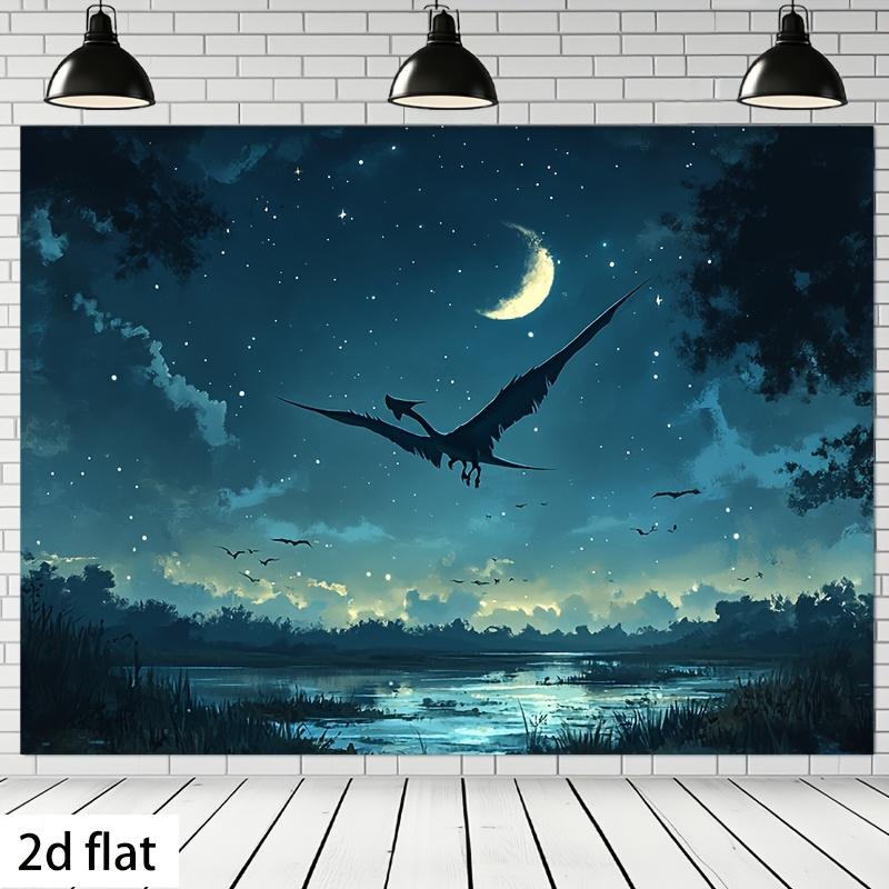 Vibrant Night Sky Pterosaur Tapestry Enchanting Winged Reptile Design with Full Moon Stars Perfect for Home Decor Parties 74x94cm(29x37in)
Vibrant Night Sky Pterosaur Tapestry Enchanting Winged Reptile Design with Full Moon Stars Perfect for Home Decor Parties 74x94cm(29x37in)