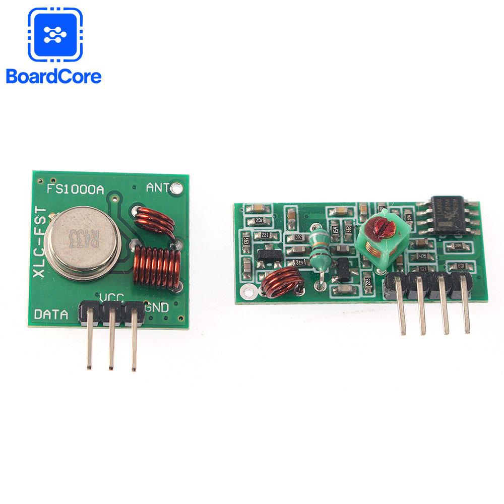 1set 433Mhz RF Wireless Receiver Module Transmitter Module Board DC 5V ,for Raspberry PI Smart Home чорний
1set 433Mhz RF Wireless Receiver Module Transmitter Module Board DC 5V ,for Raspberry PI Smart Home чорний