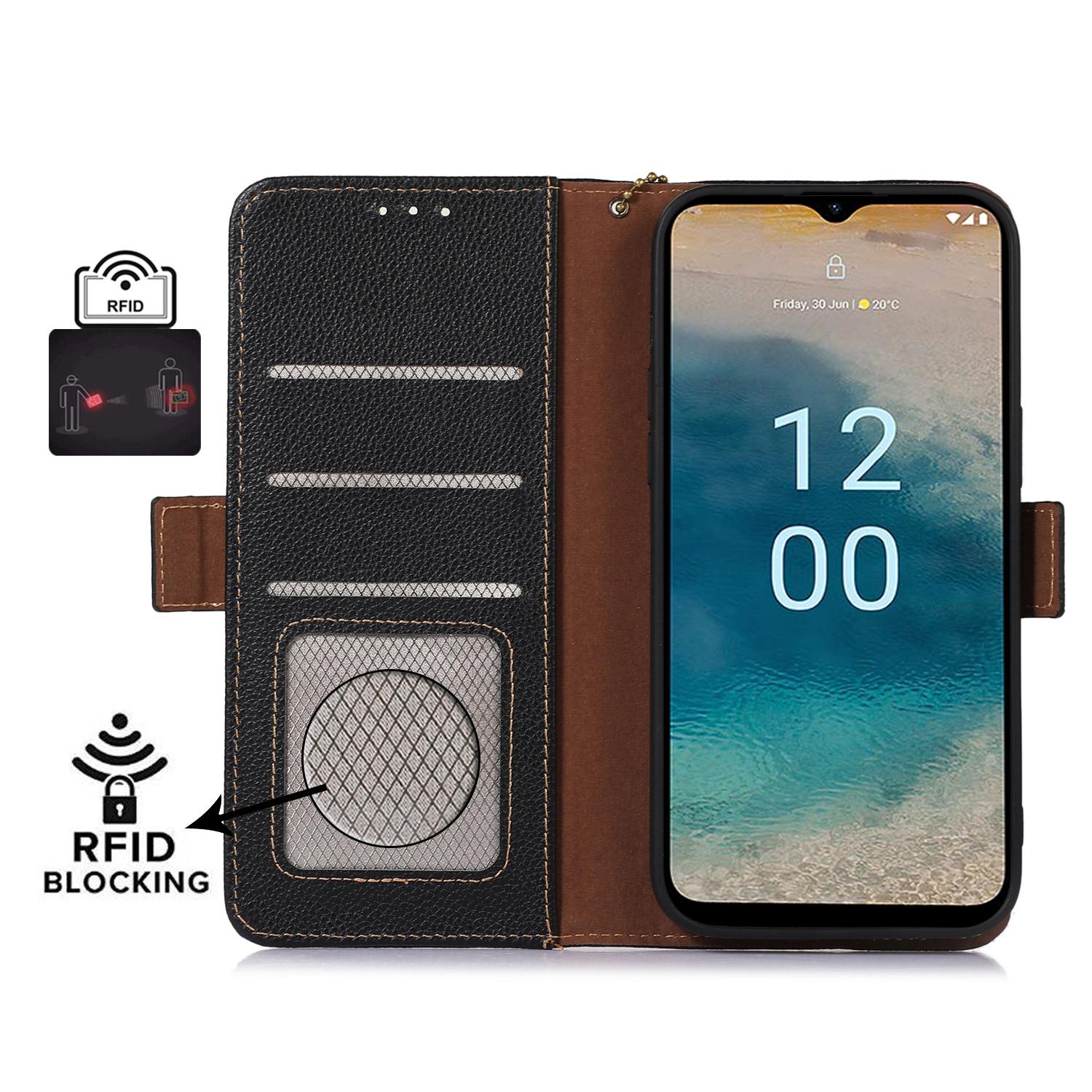 For Nokia XR21 RFID Blocking Phone Cover Stand Genuine Cow Leather Phone Wallet Case Black
For Nokia XR21 RFID Blocking Phone Cover Stand Genuine Cow Leather Phone Wallet Case Black