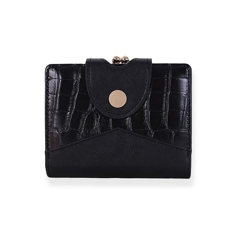 Portable Detachable Kiss Lock Wallet Solid Color Multiple Card 2 In 1 Card Bag Fashion Short Leather Coin Purse Students чёрный
Portable Detachable Kiss Lock Wallet Solid Color Multiple Card 2 In 1 Card Bag Fashion Short Leather Coin Purse Students чёрный