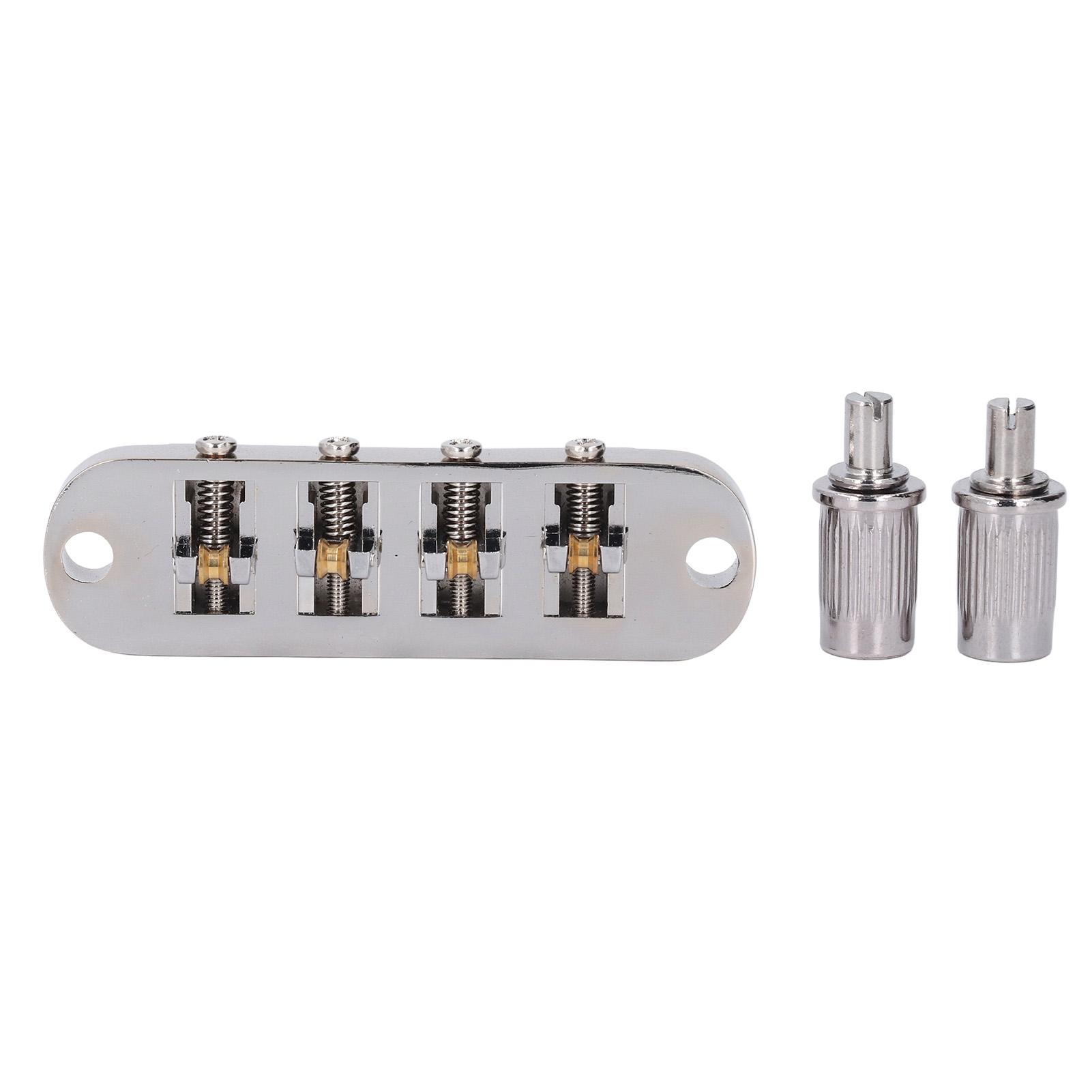 Guitar Roller Saddle Bridge Silver Alloy High Stability Roller Bridge for 4 String Bass Guitars
Guitar Roller Saddle Bridge Silver Alloy High Stability Roller Bridge for 4 String Bass Guitars