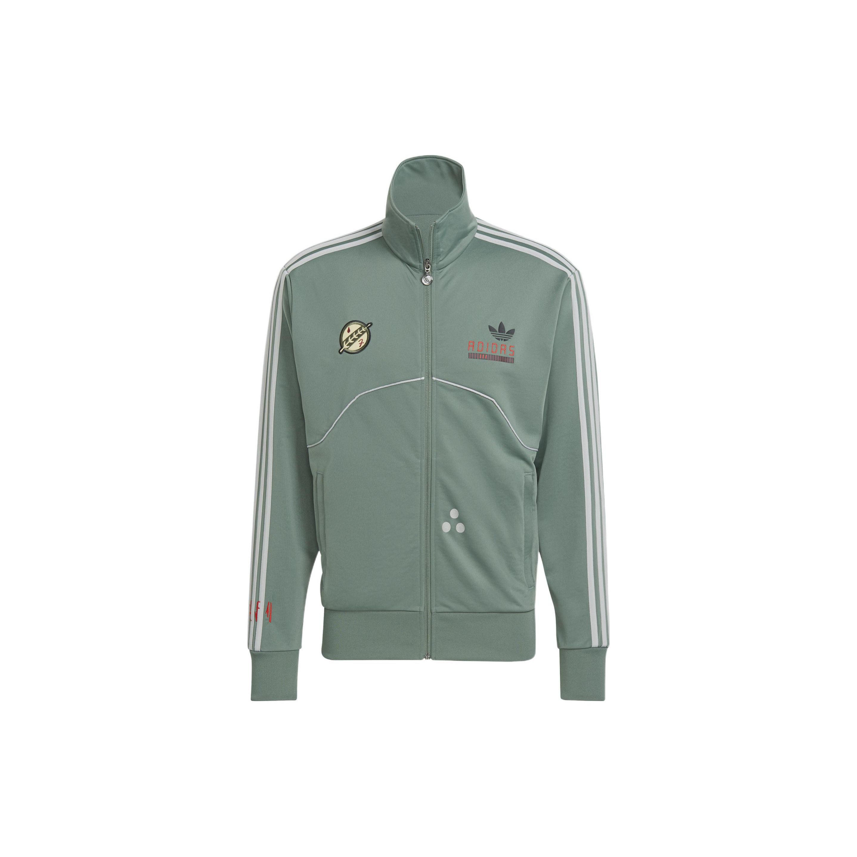 Adidas Мужская спортивная куртка Originals X Star Wars Boba Fett с вышитыми боковыми полосками в стиле ретро, зеленая HI6001 S
Adidas Мужская спортивная куртка Originals X Star Wars Boba Fett с вышитыми боковыми полосками в стиле ретро, зеленая HI6001 S