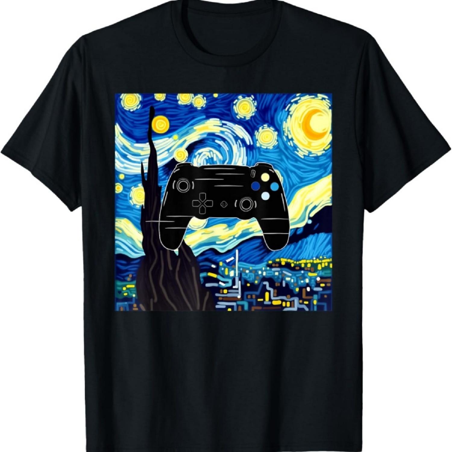 Van Gogh Starry Night Gamer controller kids men gaming T-Shirt XXXXXL чорний
Van Gogh Starry Night Gamer controller kids men gaming T-Shirt XXXXXL чорний