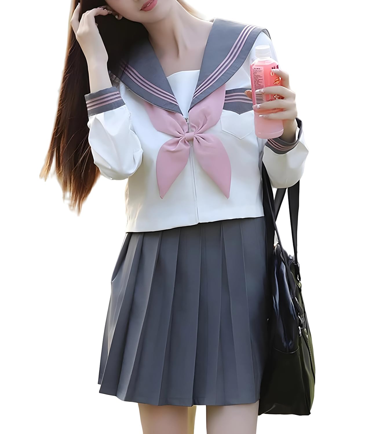 Cedar Eight Sailor Gray x Long JK High School High School Set Suit, Pink, Sleeve, Costume, Uniform, Girl, Student, Cosplay, 3-Piece (M) сірий колір
Cedar Eight Sailor Gray x Long JK High School High School Set Suit, Pink, Sleeve, Costume, Uniform, Girl, Student, Cosplay, 3-Piece (M) сірий колір
