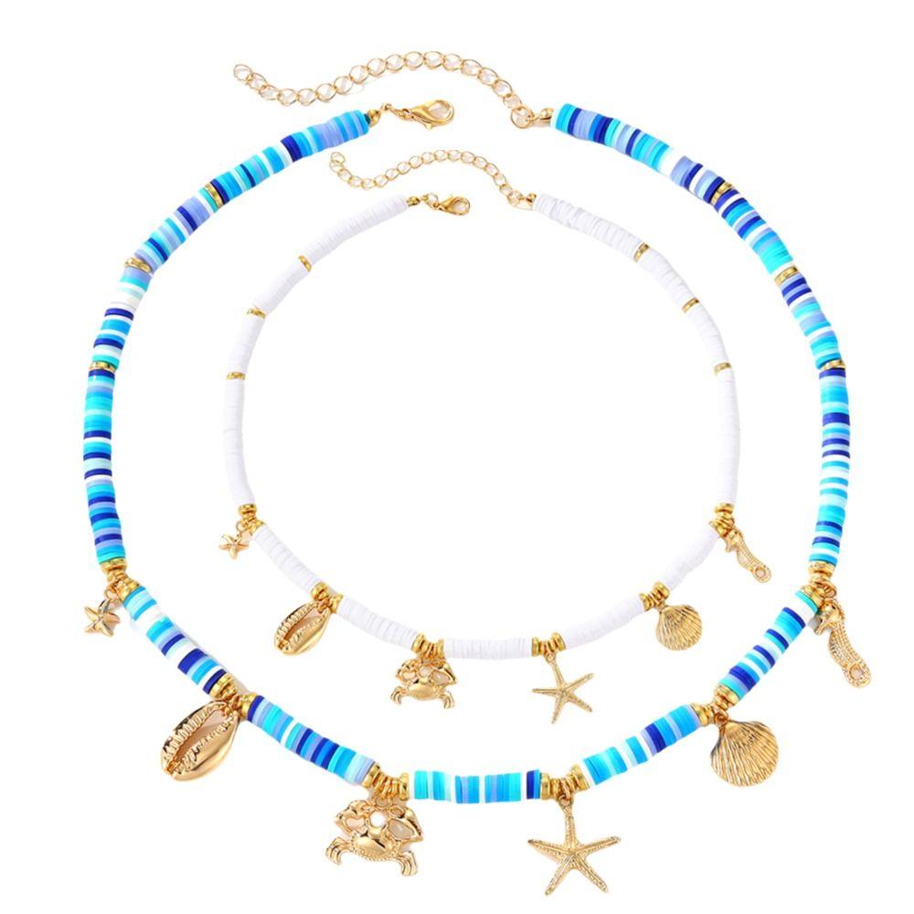 Unique Design Starfish Shell Necklace Alloy Ocean-Wind Pendant Necklace Bohemian Necklace Women білий
Unique Design Starfish Shell Necklace Alloy Ocean-Wind Pendant Necklace Bohemian Necklace Women білий