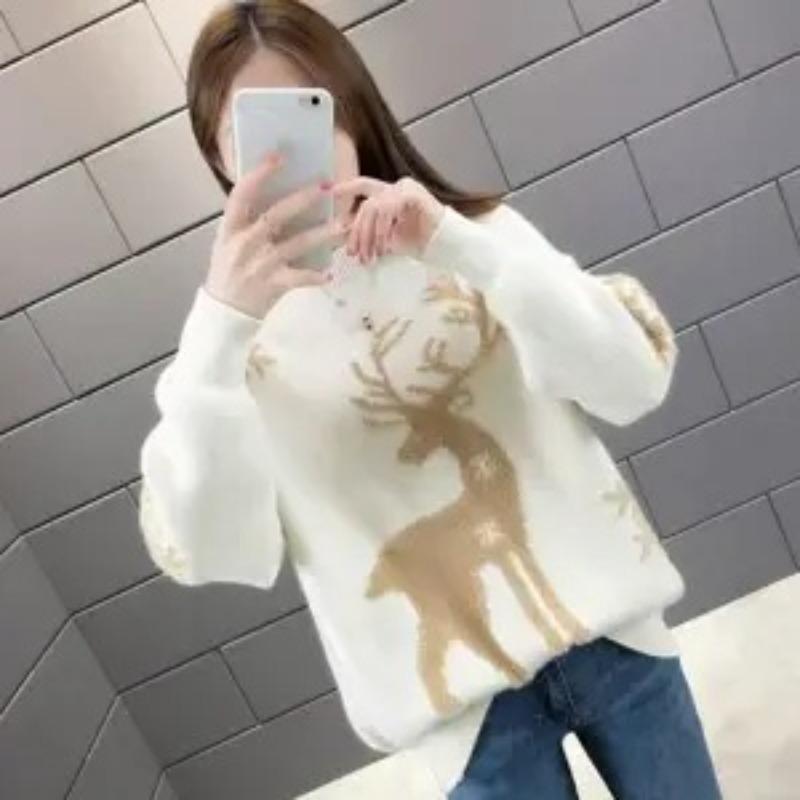 YYFS Жіночі Модні Повсякденні Осінньо-Зимові Светри з Довгим Рукавом та Круглим Вирізом L
YYFS Жіночі Модні Повсякденні Осінньо-Зимові Светри з Довгим Рукавом та Круглим Вирізом L