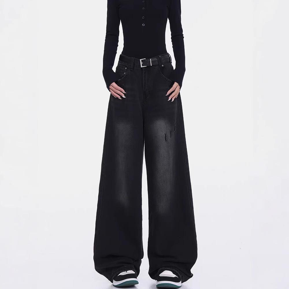 Ken Studio Spring Women s American Street Style Washed Straight-Leg Jeans, Drape Design Wide-Leg Pants S
Ken Studio Spring Women s American Street Style Washed Straight-Leg Jeans, Drape Design Wide-Leg Pants S