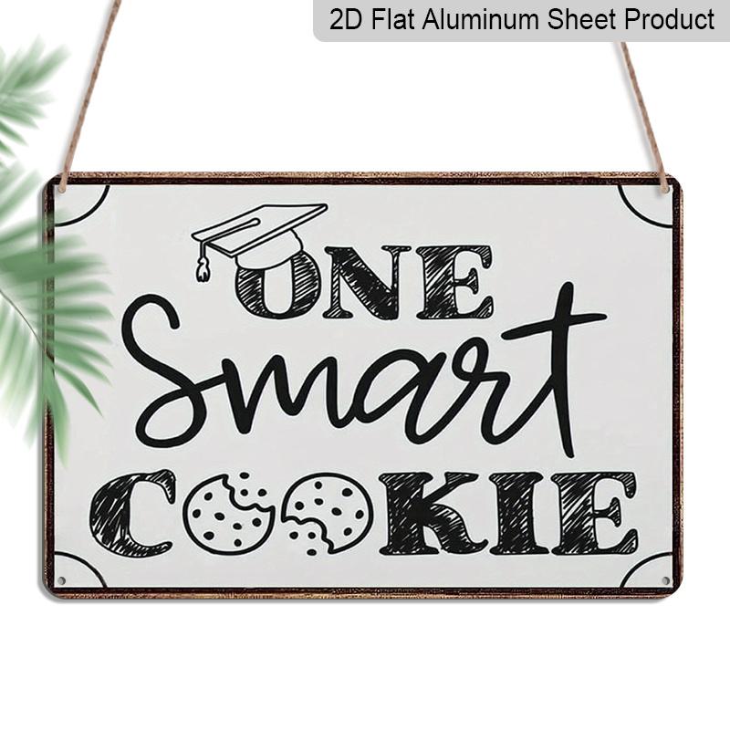 2D Flat 8X12 Inch Retro Graduation Decor Featuring A One Smart Cookie Sign, A Humorous Vintage Aluminium Wall Plaque Suitable for Cafes, Bars, and 20*30cm
2D Flat 8X12 Inch Retro Graduation Decor Featuring A One Smart Cookie Sign, A Humorous Vintage Aluminium Wall Plaque Suitable for Cafes, Bars, and 20*30cm