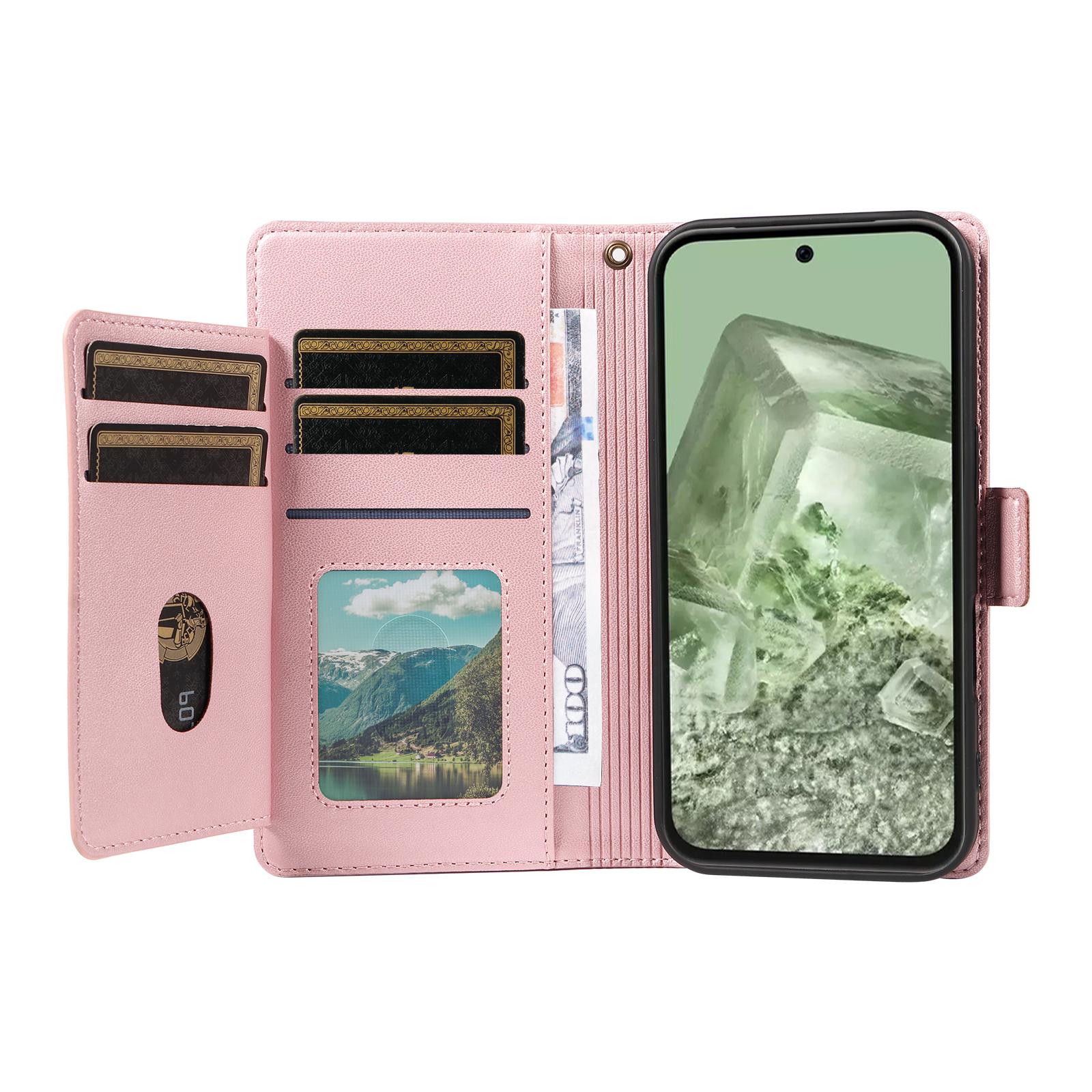 For Google Pixel 8a Case with Multi-Card Holder and Strap PU Leather Phone Cover Stand Black
For Google Pixel 8a Case with Multi-Card Holder and Strap PU Leather Phone Cover Stand Black