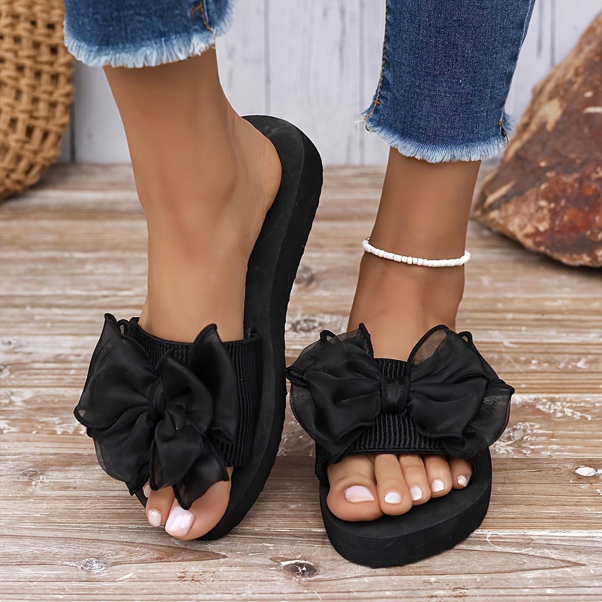 Women S Bowknot Decor Sandals Slip on Lightweight Beach Slippers Non-slip Vacation Flat Shoes(Order A Size Up) 35 чорний
Women S Bowknot Decor Sandals Slip on Lightweight Beach Slippers Non-slip Vacation Flat Shoes(Order A Size Up) 35 чорний