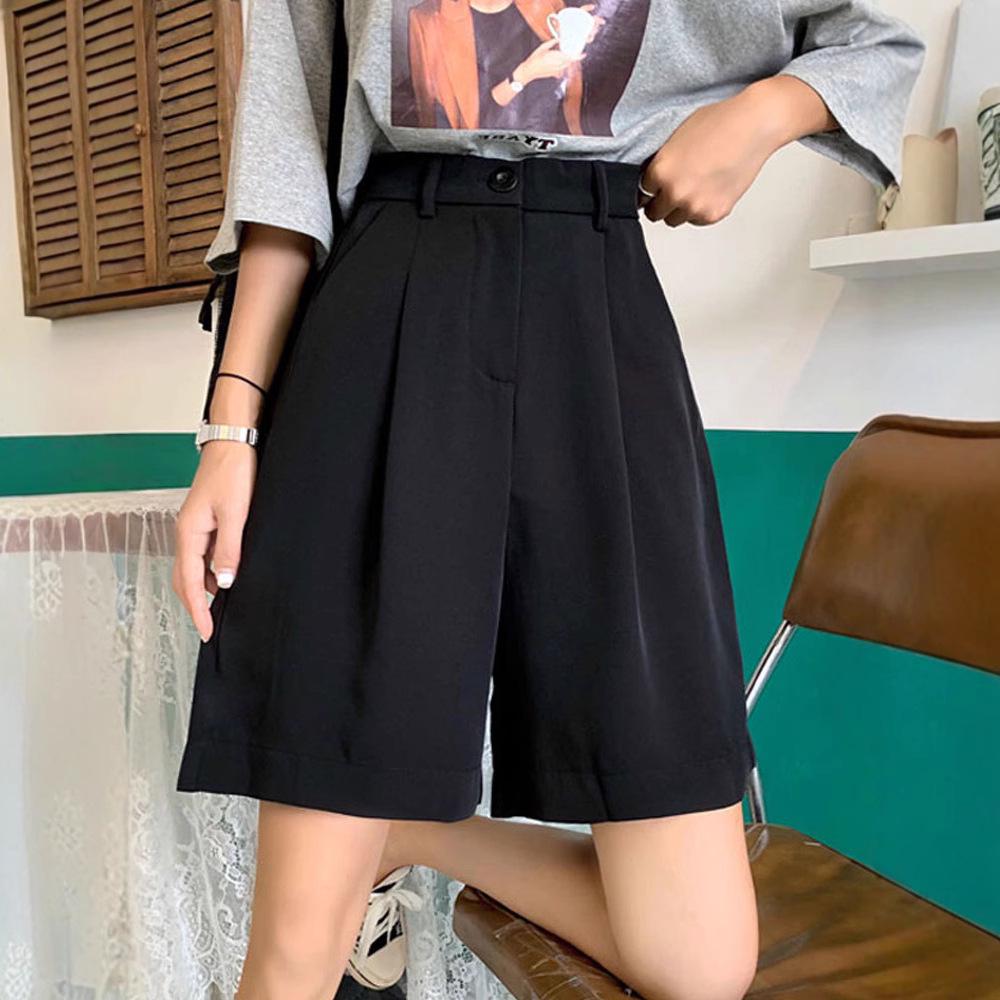 Women s Black High Waist Loose Fit Korean Style Wide Leg Shorts - Slimming Spring Casual Wear 4XL
Women s Black High Waist Loose Fit Korean Style Wide Leg Shorts - Slimming Spring Casual Wear 4XL
