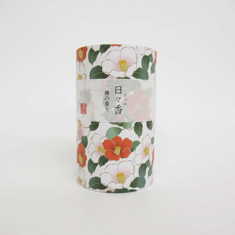 Cylindrical incense sticks, Hibika, Camellia scent
Cylindrical incense sticks, Hibika, Camellia scent