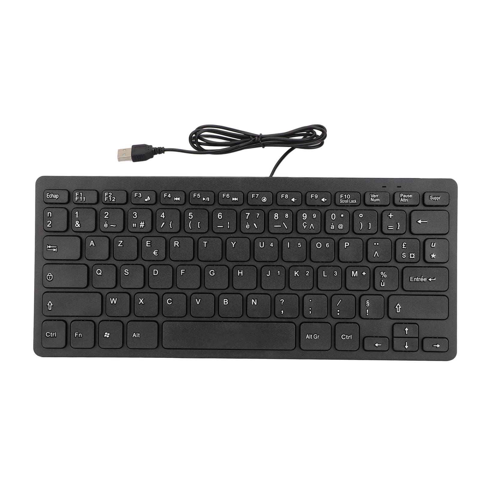 Vbestlife Russian Keyboard, French Keyboard, German Keyboard, 78-Key Wired USB Computer Keyboard Mute Ultra-Thin Mini Keyboard (French)
Vbestlife Russian Keyboard, French Keyboard, German Keyboard, 78-Key Wired USB Computer Keyboard Mute Ultra-Thin Mini Keyboard (French)