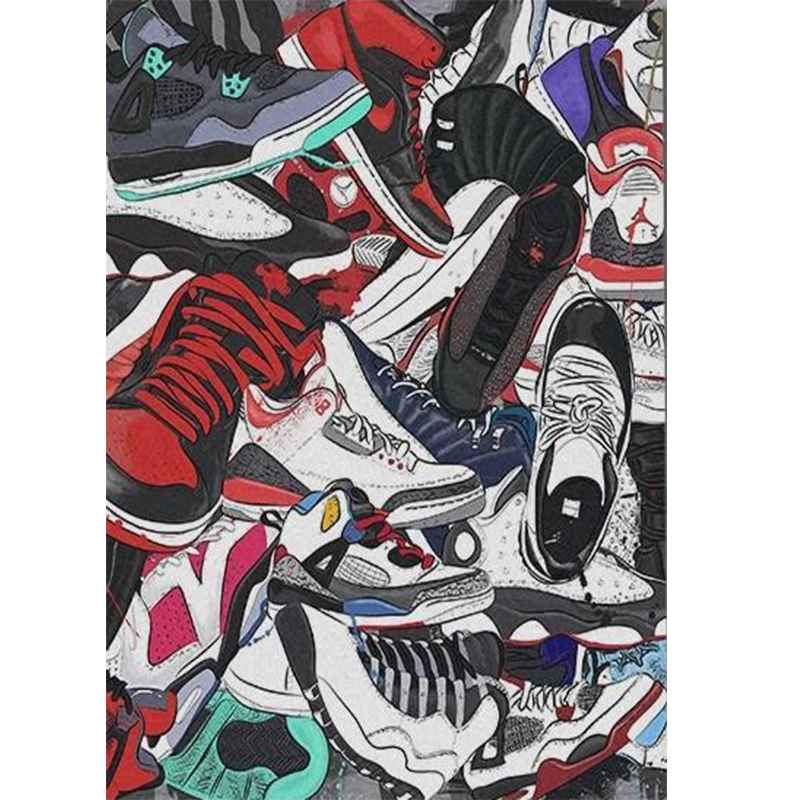 Full Drill 5D DIY snkrs Алмазная живопись Мозаика Произведение искусства Алмазная вышивка Подарок или украшение кровать Детские хобби
Full Drill 5D DIY snkrs Алмазная живопись Мозаика Произведение искусства Алмазная вышивка Подарок или украшение кровать Детские хобби