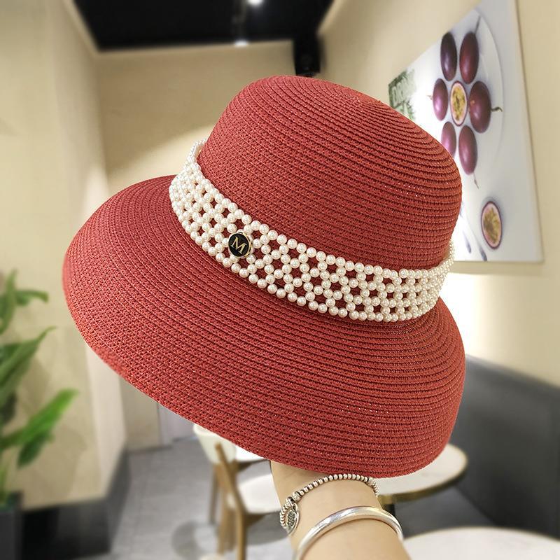 Women French Style Pearl Bucket Hat Tweed Korean Fashion Foldable Wide Brim Straw Beach Resort Summer Sun Protection Visor Cap M 56-58cm красный
Women French Style Pearl Bucket Hat Tweed Korean Fashion Foldable Wide Brim Straw Beach Resort Summer Sun Protection Visor Cap M 56-58cm красный