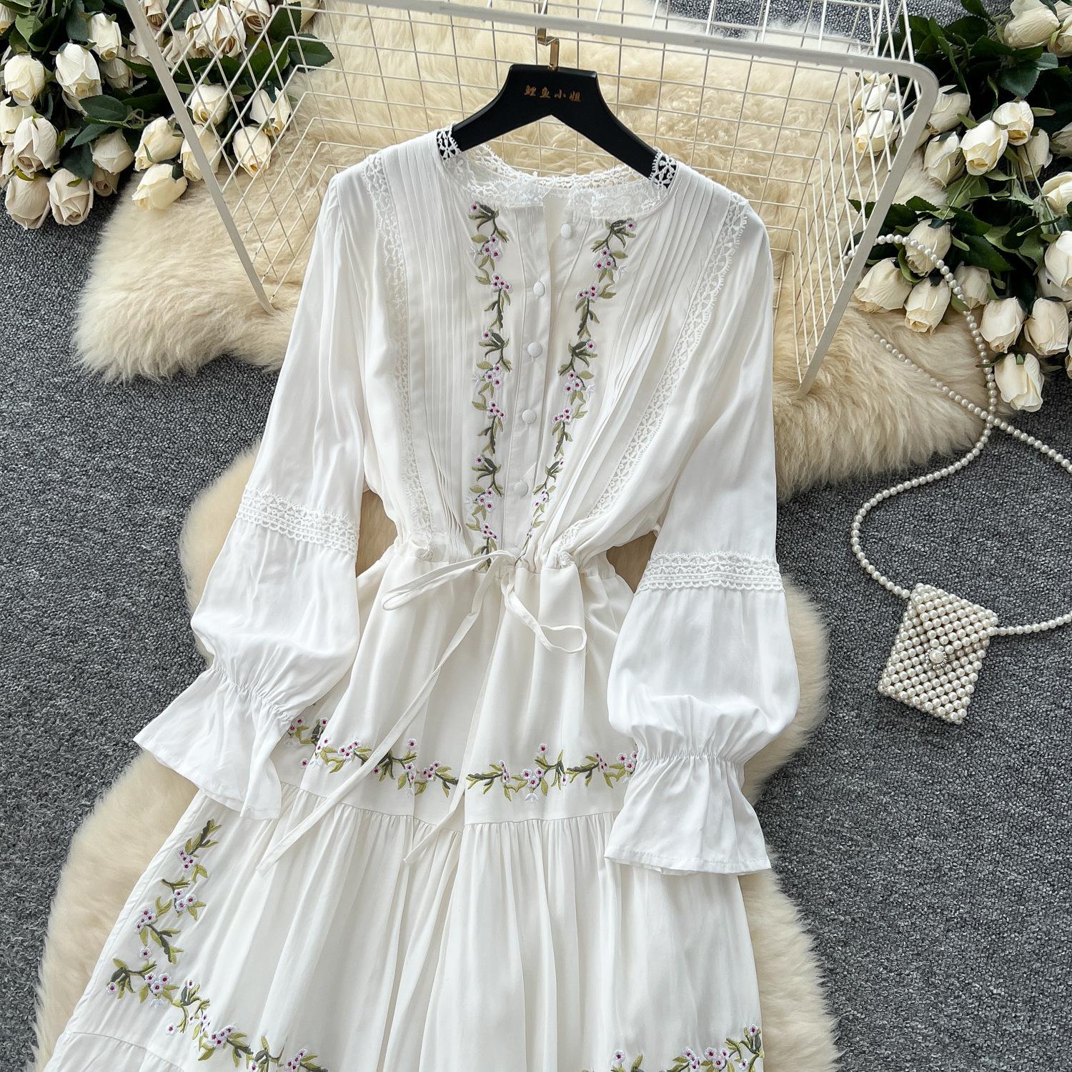 Жіноча французька літня вінтажна етнічна сукня з мереживною вишивкою, елегантна, з довгим рукавом, вільна, повсякденна, максі-сукня, вечірня сукня One Size білий
Жіноча французька літня вінтажна етнічна сукня з мереживною вишивкою, елегантна, з довгим рукавом, вільна, повсякденна, максі-сукня, вечірня сукня One Size білий