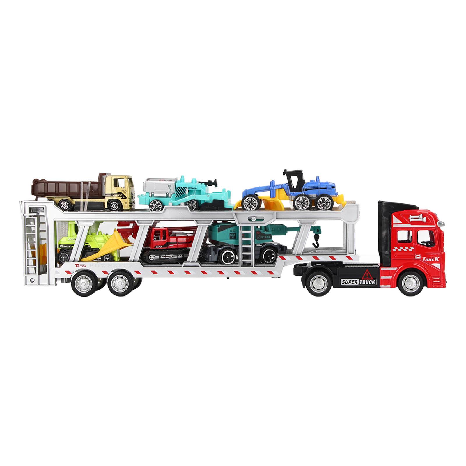 7 in 1 Transport Truck Toy Alloy Pull Back Function Carrier Truck Model Toy with 6 Small
7 in 1 Transport Truck Toy Alloy Pull Back Function Carrier Truck Model Toy with 6 Small
