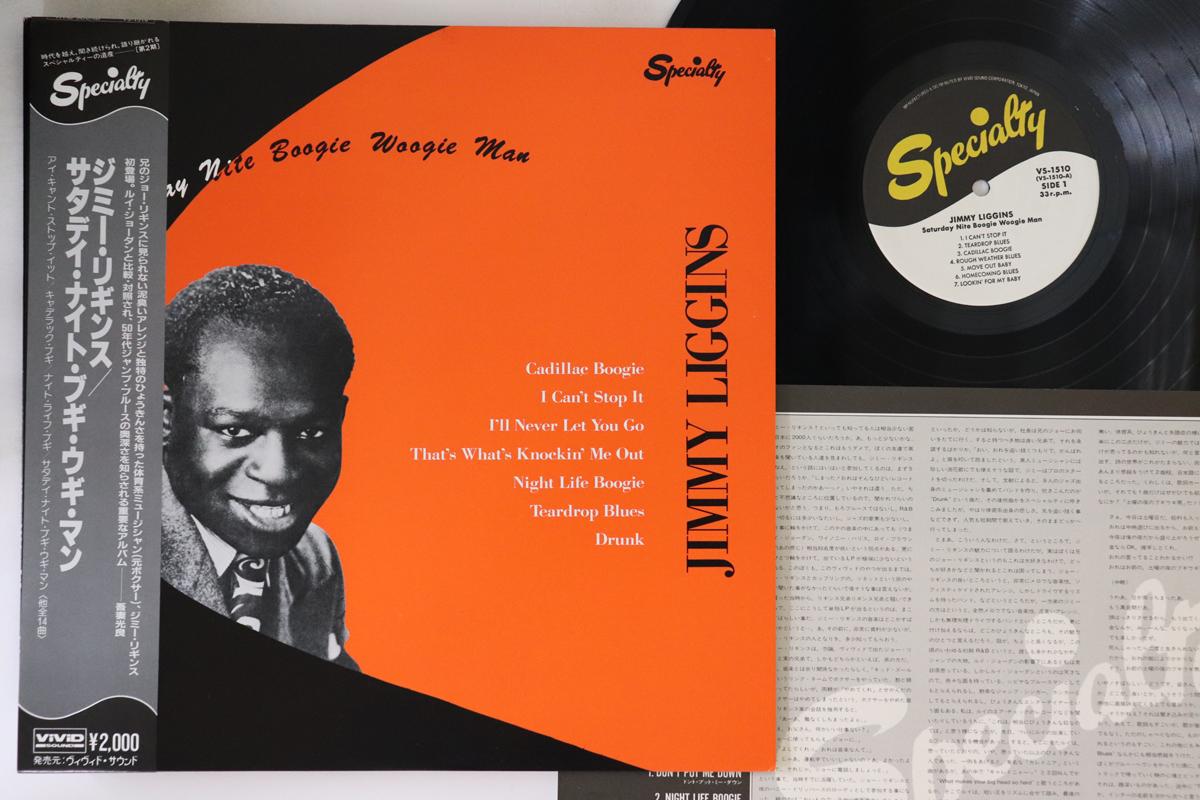 LP Record JIMMY LIGGINS - Saturday Nite Boogie Woogie Man VS1510 SPECIALTY 1981 Japan Obi Blues Used
LP Record JIMMY LIGGINS - Saturday Nite Boogie Woogie Man VS1510 SPECIALTY 1981 Japan Obi Blues Used