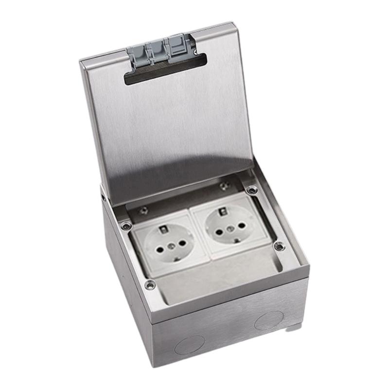 Embedded Stainless Steels Marble Floor Socket Box Waterproof Flat Floor Concealed Socket for Home and Office Use
Embedded Stainless Steels Marble Floor Socket Box Waterproof Flat Floor Concealed Socket for Home and Office Use