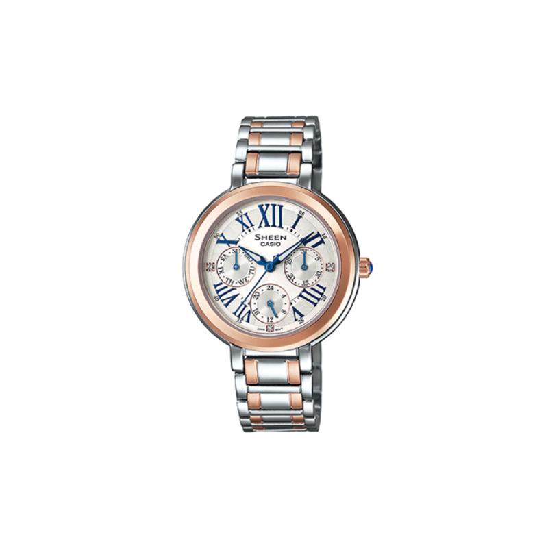 Casio SHEEN series simple elegant fashion watch quartz movement gold-plated stainless steel ion-plated strap Japanese and Korean SHE-3034SG-7AUDR серебряный
Casio SHEEN series simple elegant fashion watch quartz movement gold-plated stainless steel ion-plated strap Japanese and Korean SHE-3034SG-7AUDR серебряный