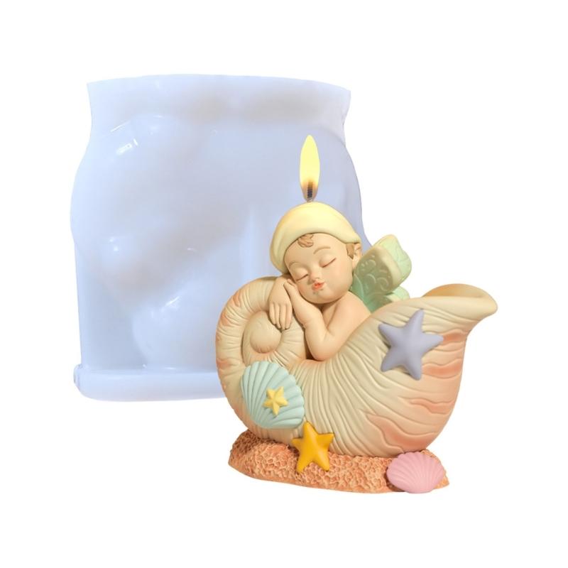 Food Grade Silicone Candle Mold With Seashells Starfish Baby Design For DIY Baking Soap Chocolate Craft 1
Food Grade Silicone Candle Mold With Seashells Starfish Baby Design For DIY Baking Soap Chocolate Craft 1