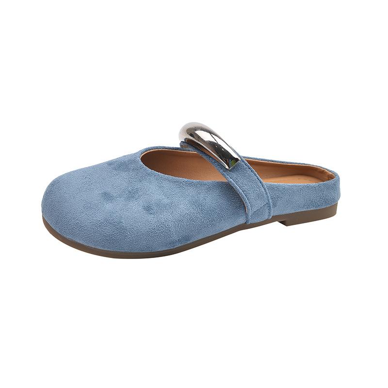 Retro bag head half slippers women s outer wear 2025 spring new versatile lazy flat bottom soft bottom comfortable slippers 40 небесно-голубой
Retro bag head half slippers women s outer wear 2025 spring new versatile lazy flat bottom soft bottom comfortable slippers 40 небесно-голубой