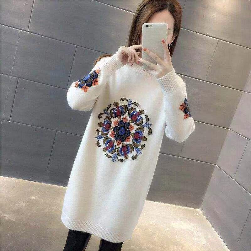 Solid-color Sweater Mid-length Knitted Sweater for Women Round-neck Pullover Casual Long-sleeved Knitted Sweater 3XL бежевый
Solid-color Sweater Mid-length Knitted Sweater for Women Round-neck Pullover Casual Long-sleeved Knitted Sweater 3XL бежевый