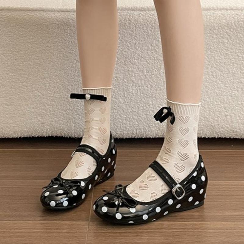 Sweet Girl Gentle Style Round Polka Dot Flats for Women 2026 Spring New Bow 35 чёрный
Sweet Girl Gentle Style Round Polka Dot Flats for Women 2026 Spring New Bow 35 чёрный