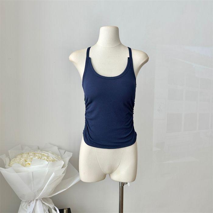 Горячая женская жилетка на подтяжках для женщин на лето, новая, стройная и красивая спинка внутри и снаружи, короткий однотонный универсальный топ one size
Горячая женская жилетка на подтяжках для женщин на лето, новая, стройная и красивая спинка внутри и снаружи, короткий однотонный универсальный топ one size