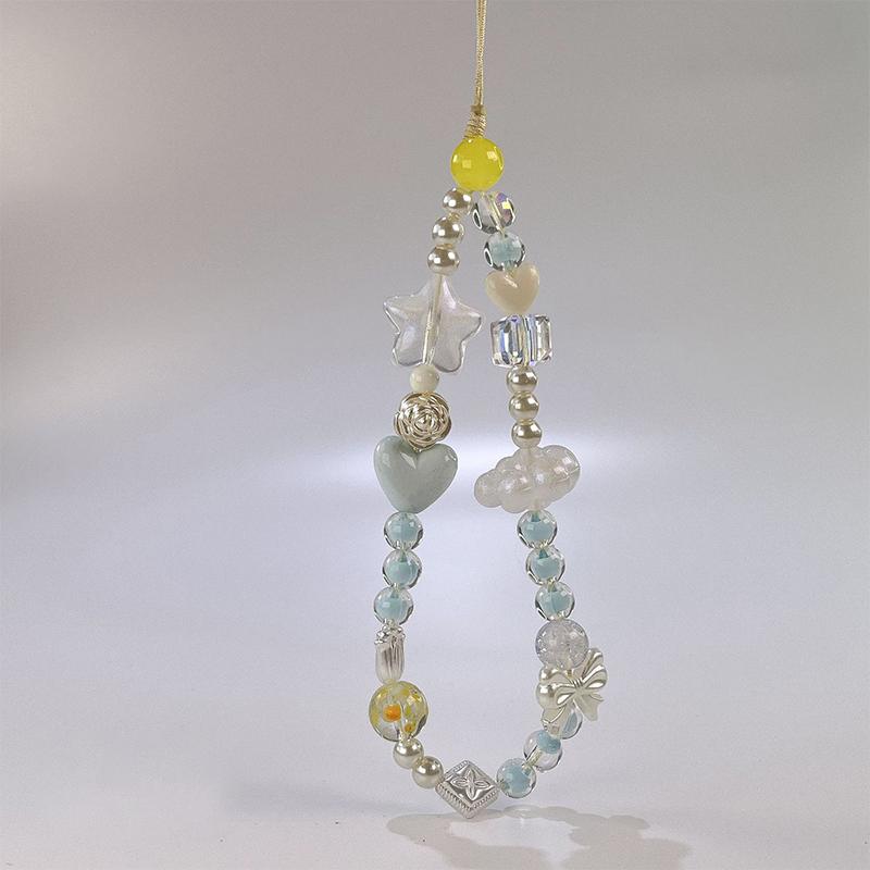 Y2K Clouds Star Mobile Phone Lanyard Sweet Cool Blue Beaded Phone Chain Wrist Straps For Girls Cell Phone Chain Charm
Y2K Clouds Star Mobile Phone Lanyard Sweet Cool Blue Beaded Phone Chain Wrist Straps For Girls Cell Phone Chain Charm