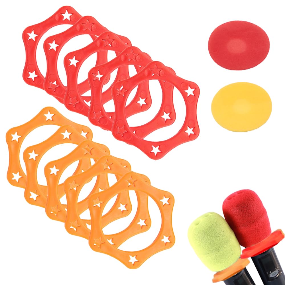 Microphone Holder Set Hexagonal Microphone Rip Ring Microphone Foam Cover Holder Microphone Protector Made of Silicone Shock Prevention Protection
Microphone Holder Set Hexagonal Microphone Rip Ring Microphone Foam Cover Holder Microphone Protector Made of Silicone Shock Prevention Protection