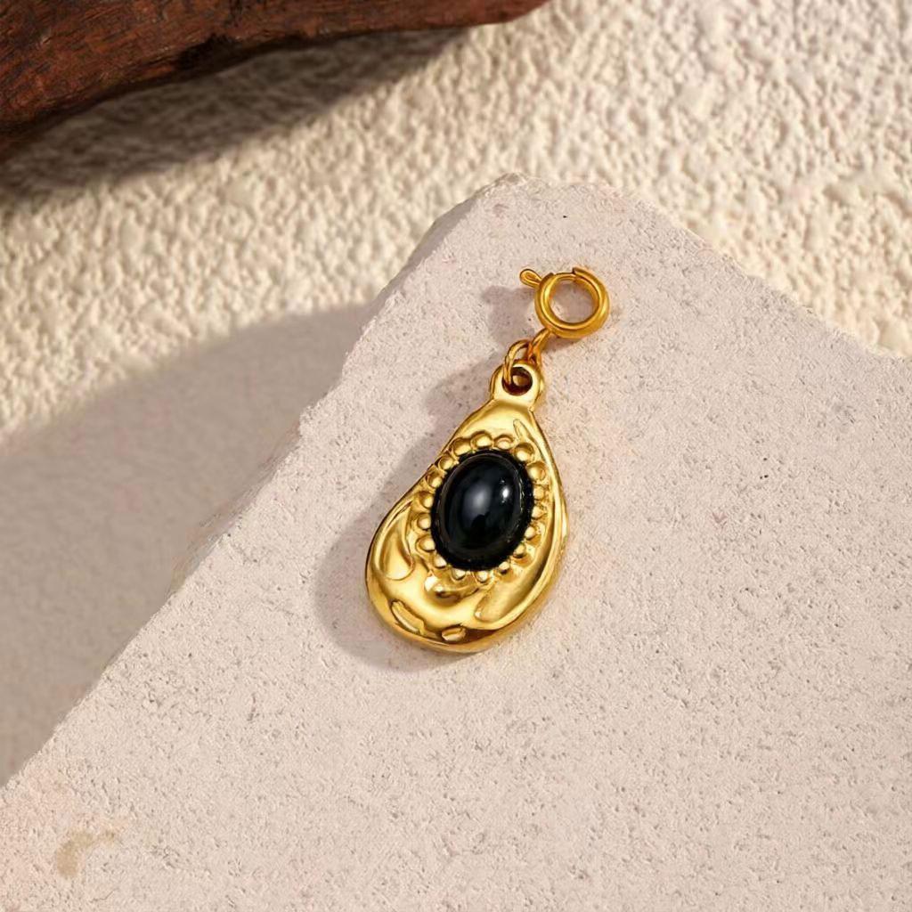 1pc Stainless Steel Retro Shaped Drop Pendant Oval Natural Turquoise DIY Necklace Jewelry Accessories wine red
1pc Stainless Steel Retro Shaped Drop Pendant Oval Natural Turquoise DIY Necklace Jewelry Accessories wine red
