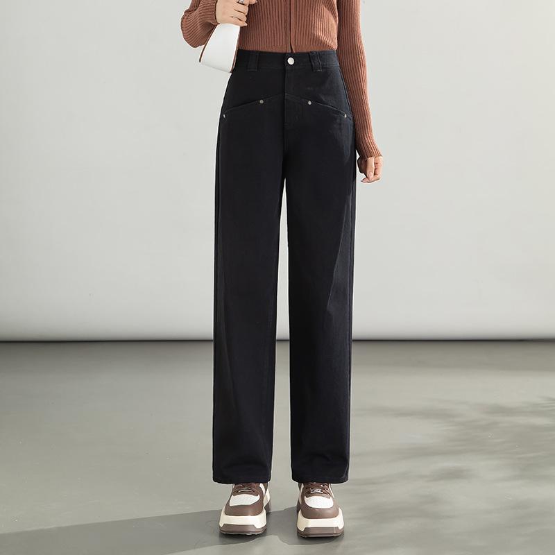 2025 Autumn Women s High-Waist Cotton Denim Wide-Leg Jeans - Long, Loose Fit 29 чорний
2025 Autumn Women s High-Waist Cotton Denim Wide-Leg Jeans - Long, Loose Fit 29 чорний