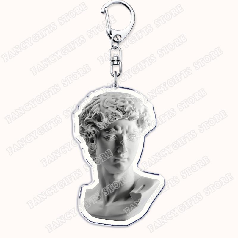 Fun David Statue Keychains for Accessories Bag Vaporwave Aesthetic Art Glitch 90s Its All in Your Head Keyrings Jewelry Gifts
Fun David Statue Keychains for Accessories Bag Vaporwave Aesthetic Art Glitch 90s Its All in Your Head Keyrings Jewelry Gifts
