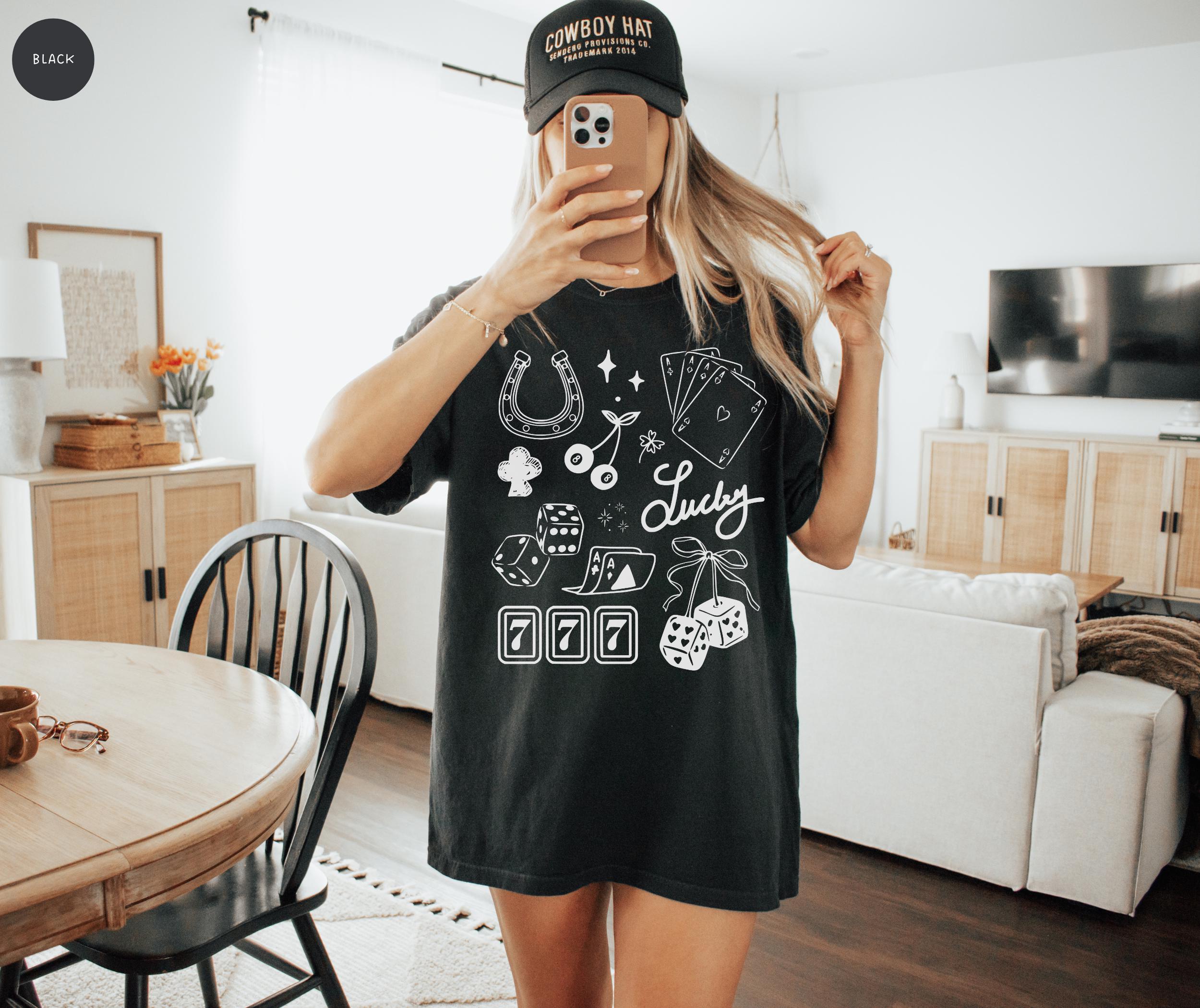 Womens Plus Size Retro Good Luck Charms Lucky Girl Tshirt Pure Cotton Breathable Fashionable and Versatile Unisex S
Womens Plus Size Retro Good Luck Charms Lucky Girl Tshirt Pure Cotton Breathable Fashionable and Versatile Unisex S