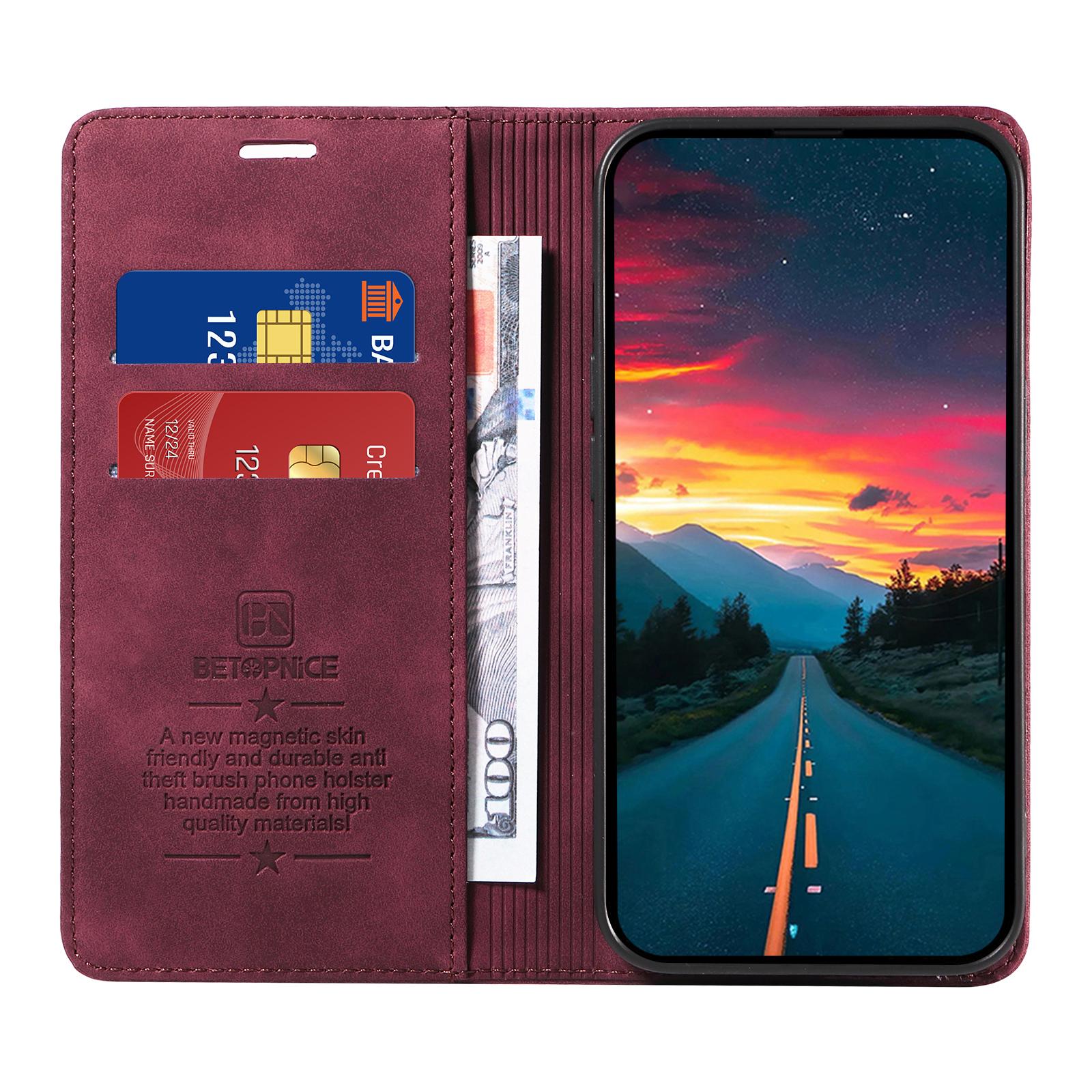 For Oppo A5 Pro 5G/A5 Vitality Edition Case Magnetic Closure RFID Blocking Wallet Stand Leather Phone Cover Wine Red
For Oppo A5 Pro 5G/A5 Vitality Edition Case Magnetic Closure RFID Blocking Wallet Stand Leather Phone Cover Wine Red