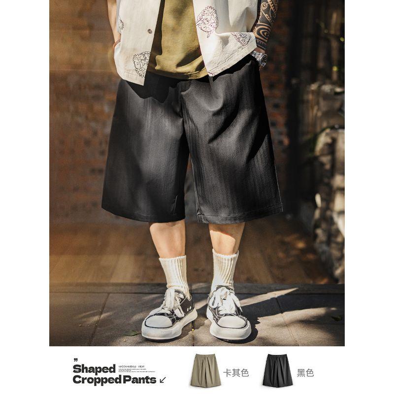 Madden Parka American Retro Cityboy Shorts Japanese Style A- line Profile Wide Leg Capri Pants Men s Spring and Summer Kakh L
Madden Parka American Retro Cityboy Shorts Japanese Style A- line Profile Wide Leg Capri Pants Men s Spring and Summer Kakh L
