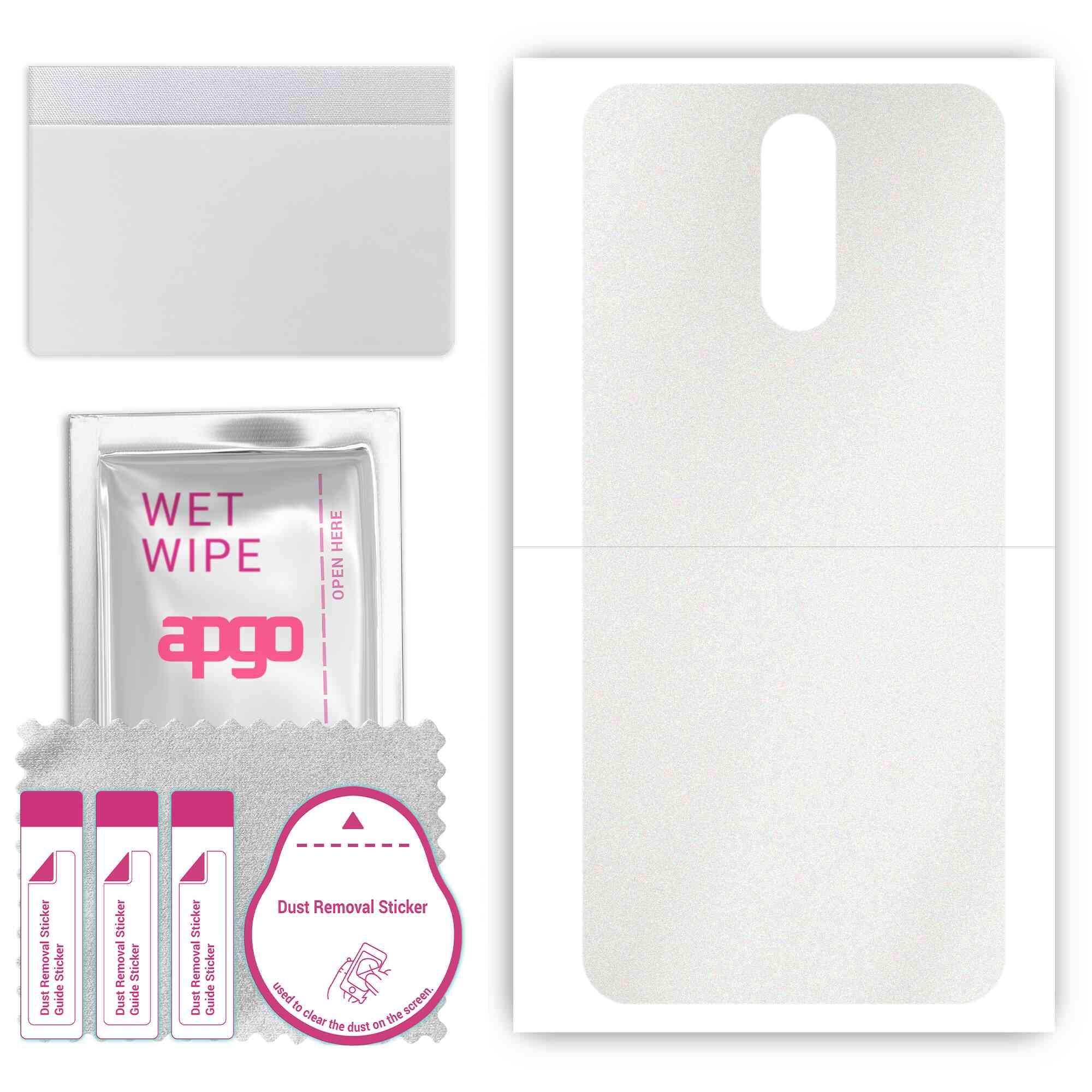 apgo Protective Skin Sticker for the back compatible with Oppo R17, Wrap Film, Foil, Vinyl - Pattern Matte Transparent
apgo Protective Skin Sticker for the back compatible with Oppo R17, Wrap Film, Foil, Vinyl - Pattern Matte Transparent