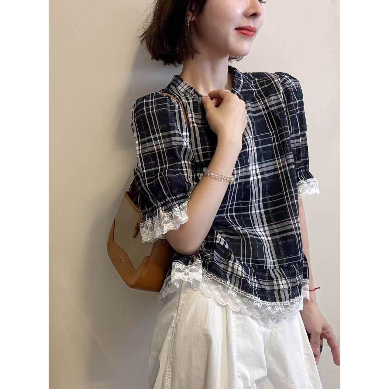 Women s 2025 Korean Retro Color Block Puff Sleeve Plaid Blouse with Lace Trim L 115-130 lbs
Women s 2025 Korean Retro Color Block Puff Sleeve Plaid Blouse with Lace Trim L 115-130 lbs
