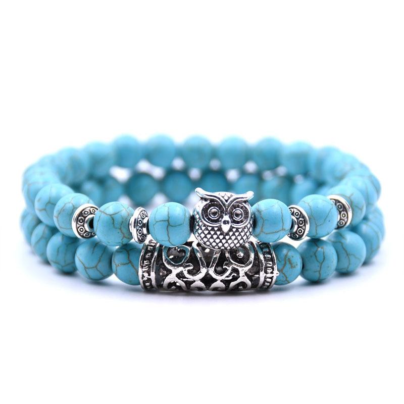 2Pcs Natural Stone Black Lava Tiger Eye Weathered Stone Wristband Charm Strand Jewelry Couples Distance Owl Beaded Bracelets A9
2Pcs Natural Stone Black Lava Tiger Eye Weathered Stone Wristband Charm Strand Jewelry Couples Distance Owl Beaded Bracelets A9