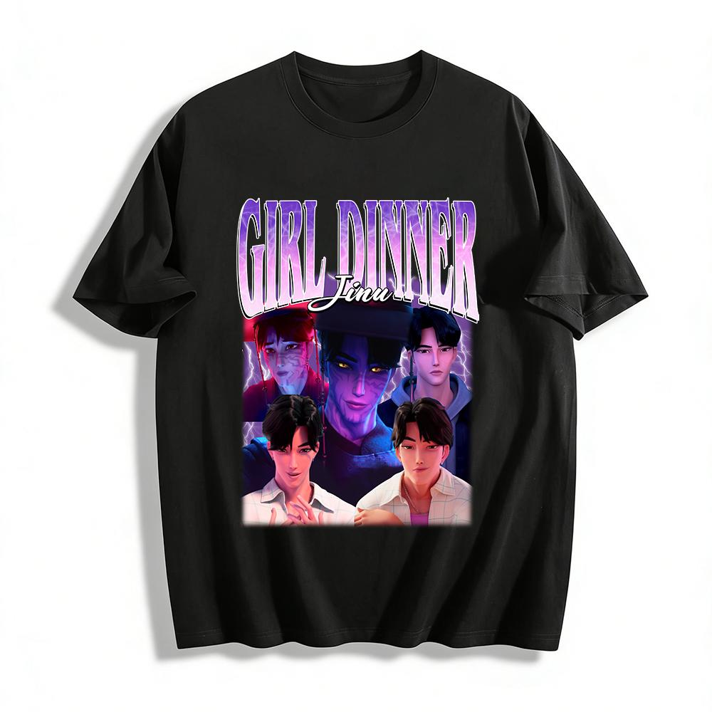 Jina Girl Dinner Graphic Top Anime Style Trendy Unisex Casual T-Shirt For Anime Fans Pure cotton T-shirt XXS
Jina Girl Dinner Graphic Top Anime Style Trendy Unisex Casual T-Shirt For Anime Fans Pure cotton T-shirt XXS